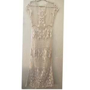 Boho Crochet bathing suit dress